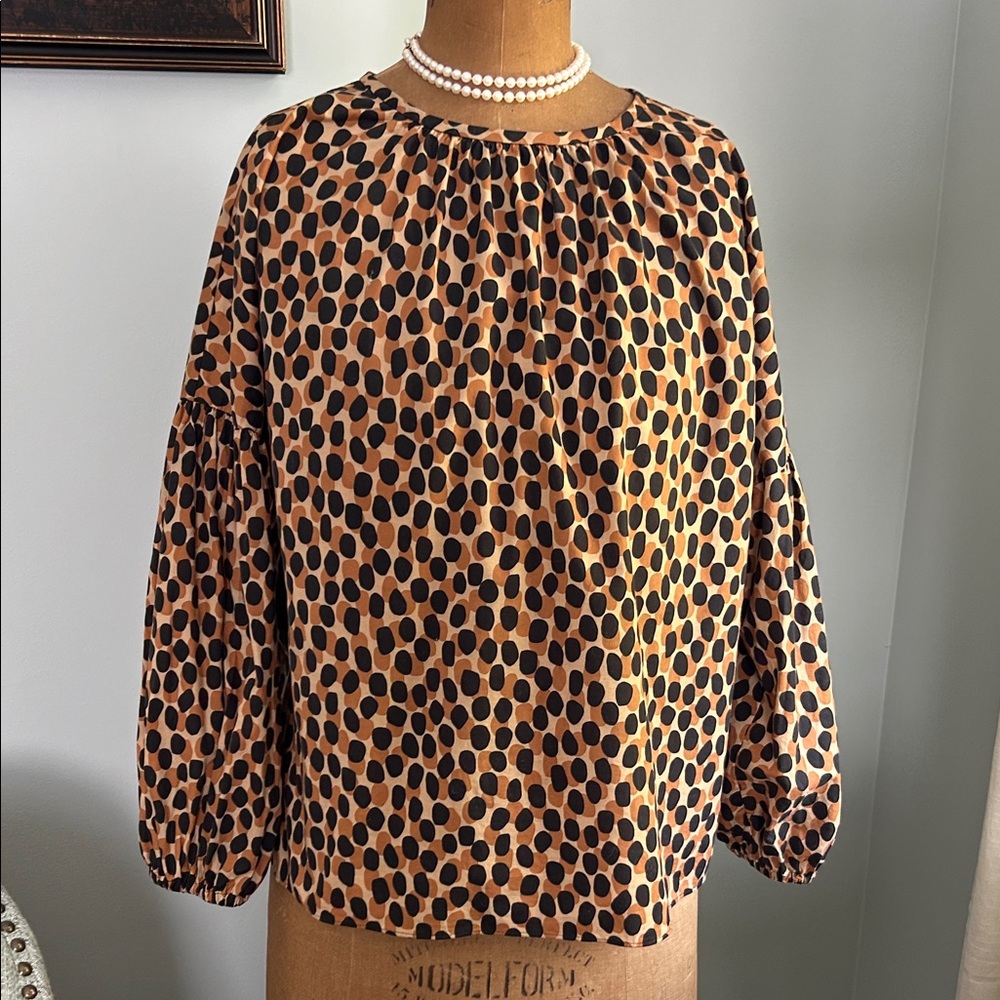 Kate Spade Animal Print Blouse